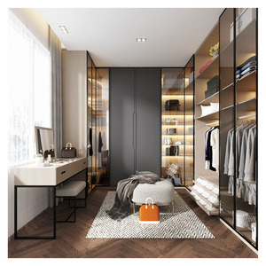 Montaje <span class=keywords><strong>de</strong></span> pared plegable <span class=keywords><strong>de</strong></span> <span class=keywords><strong>madera</strong></span> contrachapada acrílica inteligente, conjunto <span class=keywords><strong>de</strong></span> armario modular con sensor y mesa <span class=keywords><strong>de</strong></span> vestir <span class=keywords><strong>para</strong></span> dormitorio Perezoso - Product Image 4