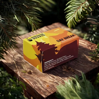 Cajas Plegables Reciclables de Lujo, Impresión CMYK, Laminado Mate, Grabado en Relieve, Tamaño Personalizado, Embalaje para Jabón en Barra y Gel de Ducha Natural