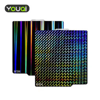 YouQi serpihan halus PEY bertekstur pelat baja pegas PEI pelat bangun untuk Bambu Lab X1/X1C/P1P/P1S/A1 pencetak 3D