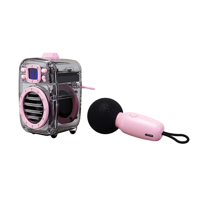 Fun-Filled Magic Voice Effects 10W Karaoke Speaker Support Karaoke Mic Ultra Portable BT TWS Daily Entertainment Speaker