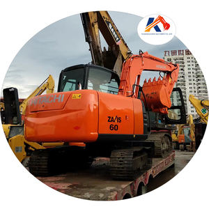 Excavadora de cadenas Hitachi ZX60 de segunda mano en buen estado y con pocas horas de trabajo, cucharón de 0.22m, motor Isuzu, alta calidad. - Product Image 1