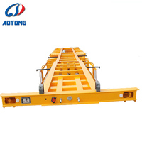 Semi-remorque squelette personnalisée de 40 pieds à 3 essieux pour conteneurs, avec 12 verrous de torsion, prix usine, usage intensif