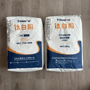 Industrial Grade White Pigment Titanium Dioxide Zhenming TiO2 25kg For Road Marking Paint/Plastic Coatings Rubber Ink