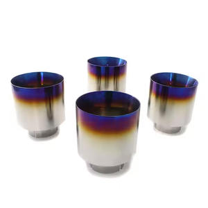 Terminale di Scarico in Lega di Titanio con Finitura Blu Bruciato, Accessorio <span class=keywords><strong>Auto</strong></span> per Nissan GTR R35 - Product Image 4