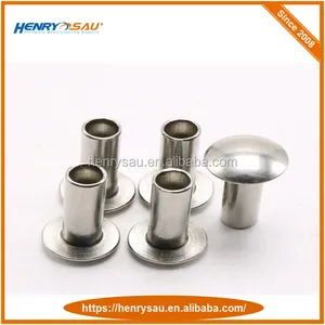 Factory Price Truss type head metal semi tubular rivets M3mm shank semi hollow tubular rivet