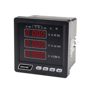 Medidor Digital Analógico Monofásico RM-3D3 de 96*96mm, Combinado con Medidor de <span class=keywords><strong>Amperios</strong></span>, Voltios y Hertzios para Mediciones de Voltaje - Product Image 1