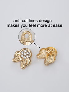 Tùy Chỉnh Vàng Thanh Sáng Bóng Nút Bền Vững Kẽm Hợp Kim Kim Loại Thủ Công Trong Thiết Kế Phong Cách Cho Trang Trí Khắc Kỹ Thuật - Product Image 3