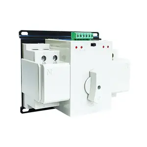 63a 100a 250a Wireless Dual Power Ac Dc Double Phase Automatic Changeover Switch Ats AC 220V AUTOMAT TRANSFER