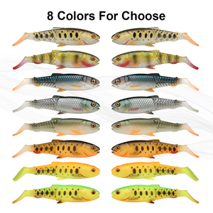 Spinpoler il predatore esca morbida pesca esca esca cannibale nuoto pesce artificiale in PVC Shad verme spigola trota luccio Zander - Product Image 6