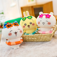 Bouée gonflable en gros, peluche Chiikawa, poupée Hachiware Usagi, jouet en peluche, coussin rouge populaire, cadeau d'anniversaire