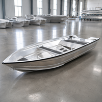 Bateau de pêche en aluminium à coque en V, type Jon Boat, 12, 14, 16 pieds, léger et durable, épaisseur 2mm 3mm, pour la pêche en lac, rivière et mer - Vente chaude