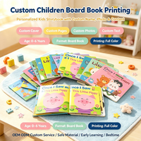 Livre cartonné éducatif écologique, impression offset, plastification, logo personnalisé, service d'impression OEM