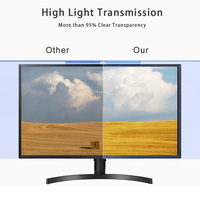 Abnehmbarer 32 " - 55" TV-Displays chutz, der auf Acryl-Anti-Blaulicht-Filter-Blendschutz-Augenschutz folie hängt