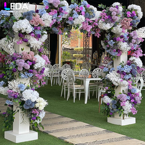 LEDA Wedding <b>Party</b> Event Decor Modern White Square Hanging Flower Outdoor Large Acrylic <b>Backdrop</b> - Product Image 4