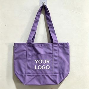 Sac fourre-tout en toile de coton biologique imprimé avec logo personnalisé, réutilisable pour les courses et recyclable pour les voyages à la librairie - Product Image 1