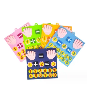 Montessori Toddler Travel Toys Felt Finger Number Counting Busy Board For Toddlers Intellectual Development