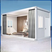 Vente directe d'usine Maison conteneur Maison préfabriquée en verre Unité de vie mobile Hôtels Appartements Hôpitaux Panneau sandwich en acier