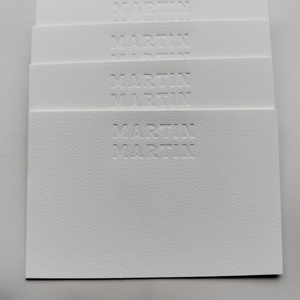 Tùy chỉnh bán buôn quần áo Debossed Swing thẻ giấy nghệ thuật hangtag thiết kế nhãn Swing tag logo dập nổi - Product Image 2