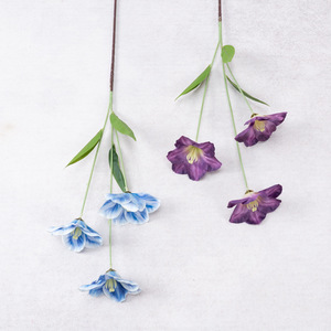 Luxury 3-head Tulip Artificial Silk Flower Arrangement China Entryway Dining Table Wedding Backdrop <b>Photo</b> Decoration - Product Image 2