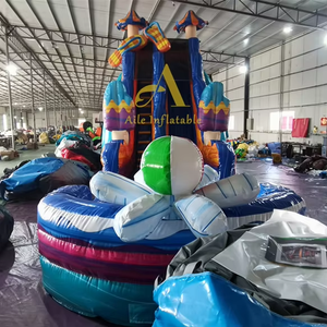 Glissière gonflable sur <span class=keywords><strong>le</strong></span> thème du cirque passionnant jeu passionnant avec un château gonflable - Product Image 2