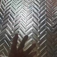Bloc de verre cristal de brique de verre clair thermofusible pour la décoration de salle de bain murale