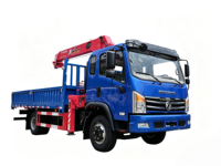 Camion grue à flèche télescopique Dongfeng 4X2 5T, grue mobile montée sur camion