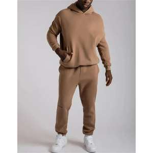 Chándal de terciopelo liso de alta calidad con logotipo <span class=keywords><strong>Tech</strong></span> <span class=keywords><strong>Fleece</strong></span> Complet Jogging Men Sweatsuit Manufacturers Custom - Product Image 6
