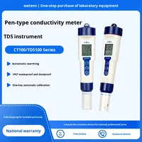 Conductimètre de type stylo WATSON CT100-1 avec écran LCD, origine Chine, compensation automatique de température, OEM ABS, pour laboratoire (TDS)
