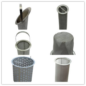 Panier de filtre en métal de tube de maille de <span class=keywords><strong>cartouche</strong></span> filtrante perforée d'acier inoxydable pour le baril de filtre liquide de canalisation de valve de tuyau - Product Image 6