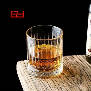 Whisky Glaswerk Leverancier Geribbeld Ontwerp Custom Logo Machine Ambachtelijke Groothandel Kristal Whisky Glazen Beker - Product Image 3