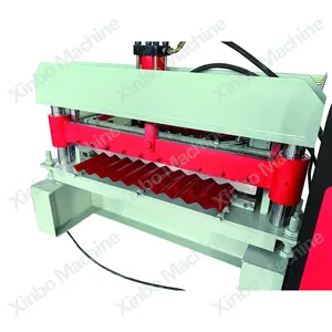 Xinbo Gegalvaniseerd Aluminium Gegolfde Staalplaat Maken Machine Gekleurde Stalen Wand Dakpaneel Koudrolvormmachine