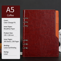 Cuaderno de Negocios Grande A5, Tapa Dura, con Páginas Rayadas y Portaplumas, para Minutas de Reuniones Detalladas y Notas de Proyectos