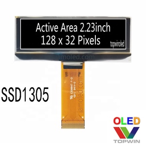 Layar OLED 2.23'' 2.23 inci 2.23 inci resolusi 128x32 24 pin UG-2832ASWCG01 dengan Antarmuka paralel I2C SPI ssd1305 - Product Image 5