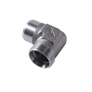 Raccord coudé à 90° en acier à faible teneur en carbone, type 1CW9/1DW9, avec joint conique 24, résistant à la corrosion, pour conduite hydraulique - Product Image 1
