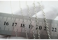 Chaîne en argent sterling S925 de haute qualité, chaîne à maillons en câble, semi-finie, pour la fabrication de bijoux DIY pour hommes et femmes