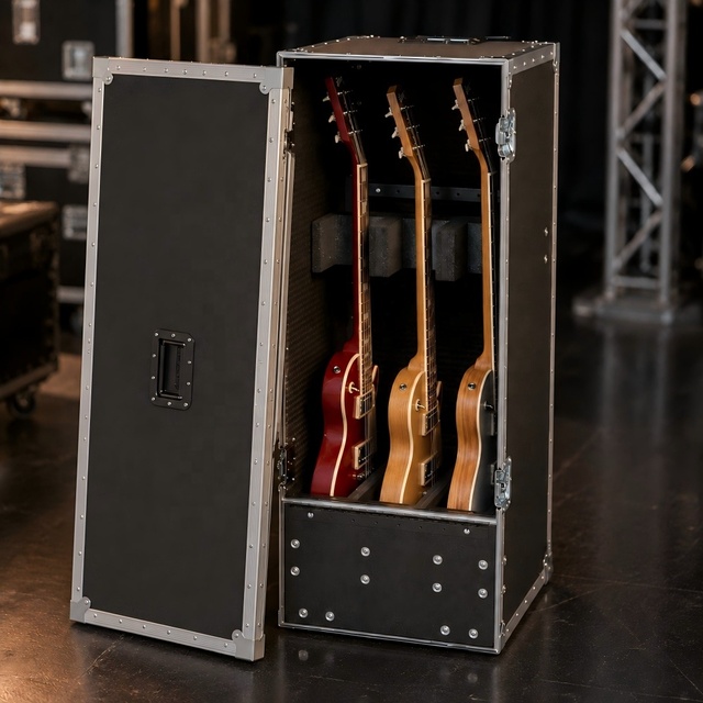 Aluminum Bass Guitar Flight Case Shockproof protection Suitable for Musicians Events Performance Activities
