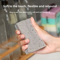 Éponge de nettoyage de cuisine antiadhésive haute densité, durable, absorption d'eau de 250 % à 500 %, double face pour casseroles et bols