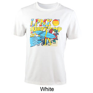 하이 퀄리티 남자의 티셔츠 화이트 접착제 회색 네이비 인쇄 여름 핫 세일 제조 도매 가격 240 그램 직물 무게 - Product Image 1