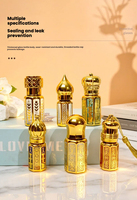 Botol Parfum Minyak Oud Arab Mewah Berkualitas Tinggi 3ml 6ml 12ml Dengan Roller