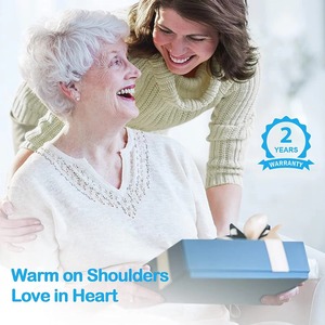 Smart <b>Heating</b> <b>Pad</b> with Adjustable Temperature <b>Electric</b> Shawl Warmer for Home Office Use and Gift Giving - Product Image 6