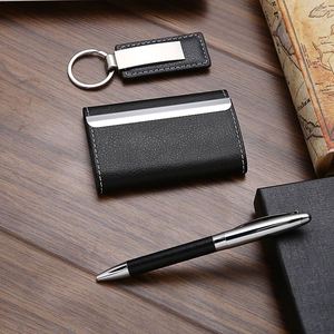 Suministro Directo de Fábrica, Llaveros Creativos Personalizables de Estilo Minimalista Moderno, Juego de Regalo al por Mayor con Bolígrafos Metálicos - Product Image 2