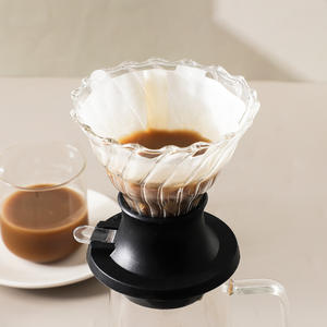 Coffret de cafetière à immersion haut de gamme, livraison directe d'usine, avec serveur en <span class=keywords><strong>verre</strong></span> de 500 ml, 100 filtres et boules en acier inoxydable - Product Image 5