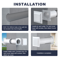 Diffuseur d'air carré blanc pur avec grille à 45 degrés et filtre, en ABS résistant aux UV, pour ventilation de sous-plafond