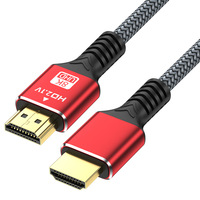 Câble blindé tressé 2.1 haute définition 8K pour moniteurs, téléviseurs, ordinateurs, projecteurs et décodeurs