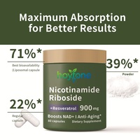 Capsules pour adultes à marque privée OEM : Nicotinamide Riboside, Trans-Resvératrol, Quercétine pour la vitalité cellulaire et le soutien mitochondriel