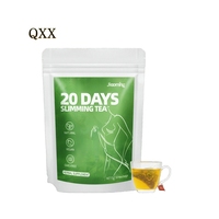 Thé Minceur Herbal Sans Sucre 20 Jours Marque Blanche – Ventre Plat, Brûle-Graisse, Nettoyage du Côlon et Perte de Poids en Sachet pour Adultes