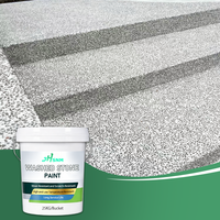 Peinture extérieure effet pierre lavée acrylique pour murs et sols, imperméable, application au pinceau, revêtement liquide effet marbre