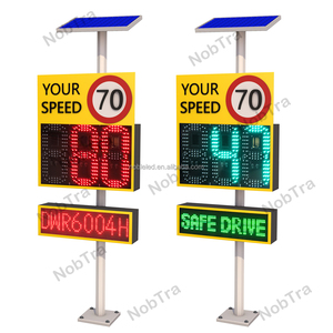 14 años de fábrica, alta calidad, 3 dígitos, <span class=keywords><strong>radar</strong></span> alimentado por energía solar, probador de límite de velocidad, señal de advertencia - Product Image 2