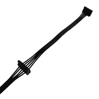 Cable de alimentación de 6 pines Mini para placa base a doble SATA, cable de 4 pines a Serial-ATA SSD, doble disco duro, cobre sin oxígeno