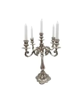 Tengah meja mewah elegan tinggi pernikahan Candelabra logam dekoratif Candelabra pesta acara dekorasi oleh tikami IMPEX